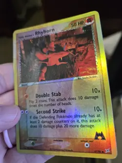 2004 Rhyhorn 67/95 - Team Magma vs Aqua Reverse Holo Common - Pokemon TCG - - Image 3
