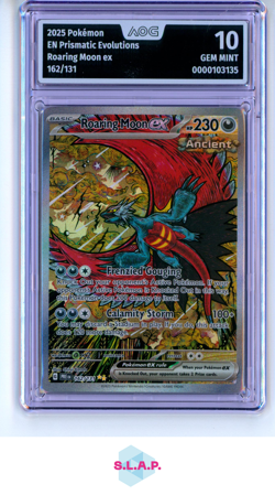 ROARING MOON EX POKEMON 162/131 2025 PRISMATIC EVOLUTIONS ENGLISCH AOG 10 - Image 1