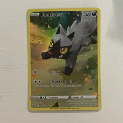 The Pokemon Company Poochyena Full Art Holo Ultra Rare Crown Zenith GG33/GG70 - Image 1
