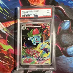 Pokemon 2025 Ivysaur 134/132 Illustration Rare Mega Evolution PSA 9 - Image 1