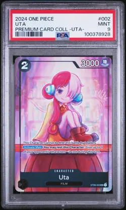 2024 One Piece Premium Card Collection Uta #ST08-002 PSA 9 - Image 1