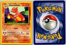 Charmeleon 24/102 Uncommon Base Set Unlimited Pokemon NM - Image 3