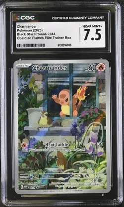 Pokemon CGC 7.5 Near Mint+ SV Promo Illustration Rare Charmander SVP044 - Image 1