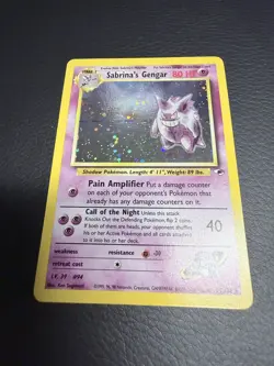 Pokemon TCG, Sabrina's Gengar Holo Rare, Gym Heroes 14/132 - LP - Image 2