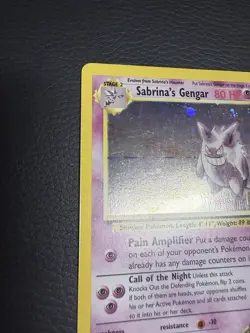 Pokemon TCG, Sabrina's Gengar Holo Rare, Gym Heroes 14/132 - LP - Image 3