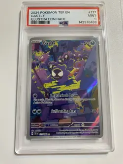 PSA 9 Gastly 177/162 Illustration Rare Temporal Forces Pokemon TCG - Image 1