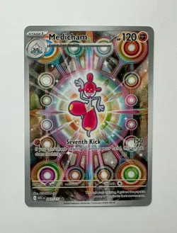 Pokemon TCG Medicham Full Art Holo Illustration Rare 241/217 EN - Image 1