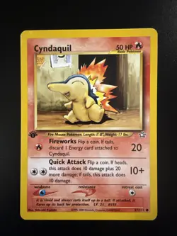 Cyndaquil 57/111 Neo Genesis 1st Edition Pokemon - Image 1