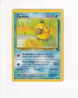 1999 POKEMON PSYDUCK 53/62 - Image 1