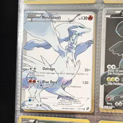 Pokemon TCG Reshiram 113/114 Black & White Full Art Ultra Rare 130 HP - Image 1