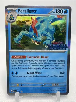 Feraligatr SVP 089 Promo Temporal Forces Stamped Pokemon TCG - Image 1