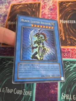 Yugioh Black Luster Soldier SYE-024 Ultra Rare Unlimited Moderately Played - Image 2