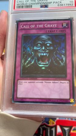 2011 Yu-Gi-Oh! World Championship Pack EN018 Call of the Grave PSA 10 GEM MINT - Image 2