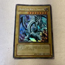 Blue-Eyes White Dragon Secret Rare 2002 Collectors Tin BPT-003 HP - Image 1
