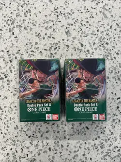 One Piece Legacy Of The Master Booster Pack Double Set Lot 2x New Sealed Bandai - Image 1