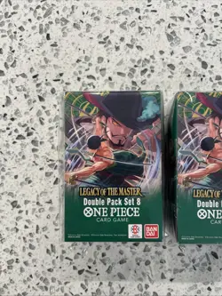 One Piece Legacy Of The Master Booster Pack Double Set Lot 2x New Sealed Bandai - Image 2