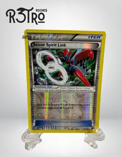 Scizor Spirit Link 111/122 Reverse Holo BREAKpoint Pokemon Card NM - Image 1
