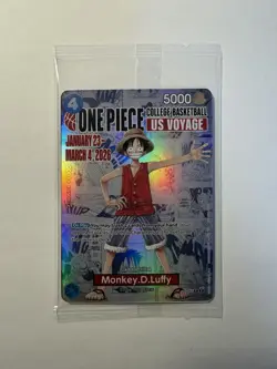 2026 One Piece EN College Basketball US Voyage Monkey D Luffy NEW PROMO SEALED - Image 1