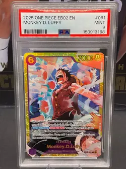 2025 One Piece English #EB02-061 Monkey D. Luffy SEC PSA 9 MINT - Image 1