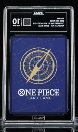 2025 One Piece OP13-028 Shanks Alt Art TAG 10 Gem Mint, LOW POP (Pop 4) - Image 2