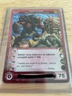 Chaotic Card Rothar Forceful Negotiator Rare FOIL AU Max Courage/Energy - 75E - Image 1