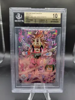 BANDAI Super Dragon Ball Heroes card Gogeta Xeno BM11-SEC Japanese PSA 10 - Image 1