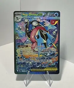 Pokemon Mega Greninja EX Full Art Holo Card 350 HP 116/086 English - Image 2