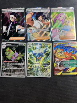 Pokemon TCG Ascended Hero’s 6 Card Lot All NM Full Art Trainers Mega Attack Rare - Image 1
