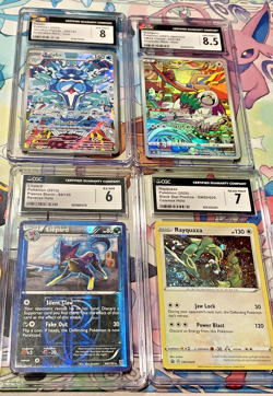 CGC Graded Pokemon Card 4 Slab Lot Rayquaza Liepard Palafin Oraguru - Image 1