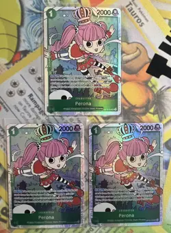One Piece - Perona SR Character - Card Lot 3x - English - OP12-034 - Image 1