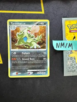 Pokemon Card Tyranitar DP Mysterious Treasures Holo Rare 17/123 201 💎NM💎 - Image 1