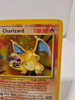 Pokemon TCG Charizard 1996 Halo Base Set Holo Rare #4 NM Condition Vintage Card - Image 2
