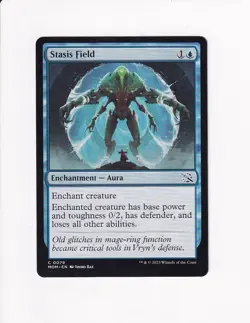 MTG MAGIC THE GATHERING MARCH OF THE MACHINE STASIS FIELD (X) - Image 1