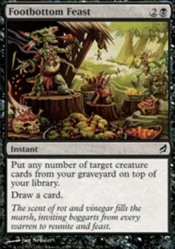 Moderate Play, English MTG Foil Footbottom Feast - Foil Lorwyn Magic the Gatheri - Image 1