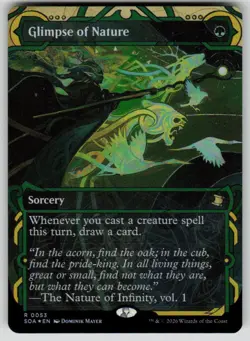 Glimpse of Nature Foil Rare Secrets of Strixhaven: Mystical Archive 53 MTG NM - Image 1