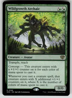 Wildgrowth Archaic Rare Secrets of Strixhaven 168 MTG Near Mint 2026 - Image 1