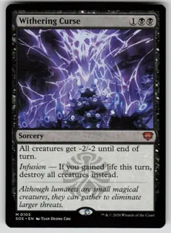 Withering Curse Mythic Secrets of Strixhaven 105 MTG Near Mint 2026 - Image 1