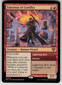 Emeritus of Conflict Mythic Secrets of Strixhaven 113 MTG Near Mint 2026 - Image 1