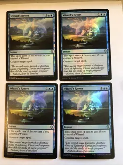 Wizard’s Retort Foil X4 Dominaria NM Cond Pics Front/back - Image 1