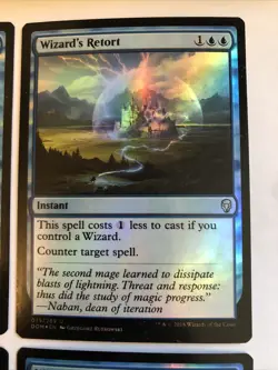 Wizard’s Retort Foil X4 Dominaria NM Cond Pics Front/back - Image 5