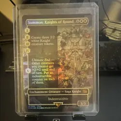 Summon: Knights of Round 0359 Foil Mythic Final Fantasy MTG White 3/3 Saga - Image 1