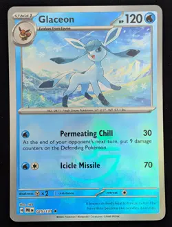 Glaceon (Poke Ball Pattern) (025/131) SV: Prismatic Evolutions Pokemon NM - Image 1