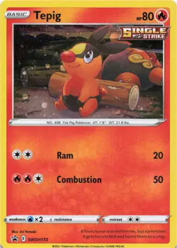 Pokemon - Tepig #SWSH172 - SWSH: Sword & Shield Promo Cards Holo - Image 1