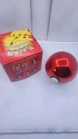 1999 Burger King Collectible PIKACHU Pokemon Ball 23k Gold-plated Trading Card - Image 3