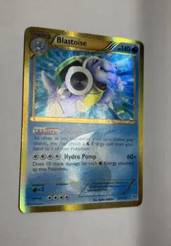 2012 Plasma Storm B & W Blastoise Secret Rare Holo 137/135 Pokemon Card Original - Image 3