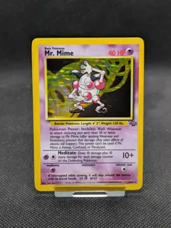 Mr Mime 6/64 Jungle Set Holo Rare Pokemon WOTC LP-NM - Image 1