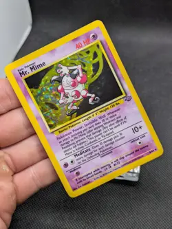 Mr Mime 6/64 Jungle Set Holo Rare Pokemon WOTC LP-NM - Image 2