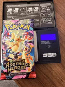 🔥Pokemon TCG HEAVY Ascended Heroes Booster Pack 22.78-79g - Image 1