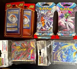 Pokemon TCG Sealed Booster Pack Lot Paradox Rift Silver Tempest Lost Origin EN - Image 1