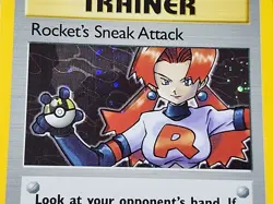 Pokemon Team Rocket "Rocket's Sneak Attack" 16/82 / Holo Rare / Lightly Played - Image 2